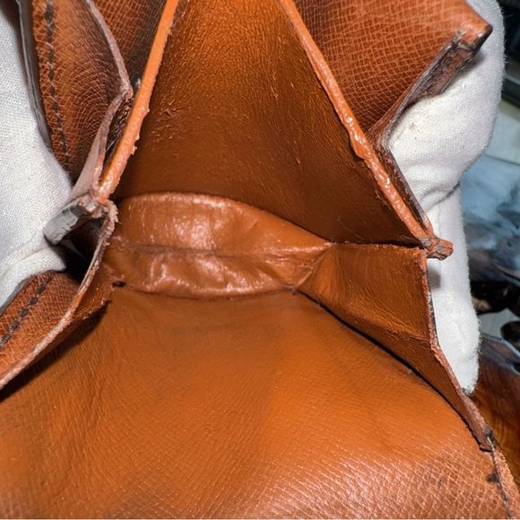 EGA Louis Vuitton Monogram Porte Monnaie Gousset Coin Purse Wallet Brown - Picture 12 of 12